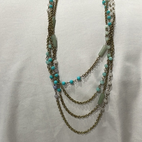 Adjustable chain and bead necklace - Picture 5 of 9